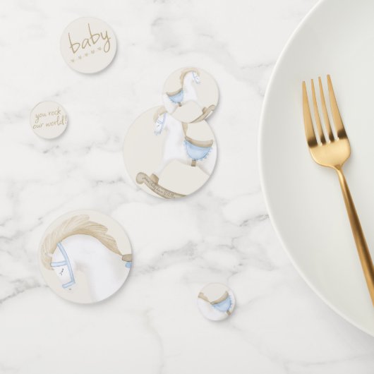 Boho  Rocking Horse Cowboy Baby shower Confetti (Groep)