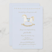 Boho  Rocking Horse Cowboy Baby shower Kaart (Voorkant / Achterkant)