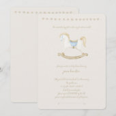 Boho  Rocking Horse Cowboy Baby shower Kaart (Voorkant / Achterkant)