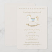 Boho  Rocking Horse Cowboy Baby shower Kaart (Voorkant / Achterkant)