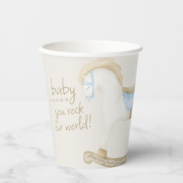 Boho  Rocking Horse Cowboy Baby shower Papieren Bekers