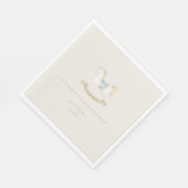 Boho Rocking Horse Cowboy Baby shower Servet (Hoek)