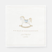 Boho  Rocking Horse Cowboy Baby shower Servet (Voorkant)