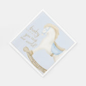 Boho  Rocking Horse Cowboy Baby shower Servet (Hoek)