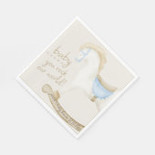 Boho Rocking Horse Cowboy Baby shower Servet (Hoek)