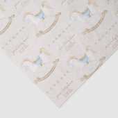 Boho  Rocking Horse Cowboy Baby shower Tissuepapier (Detail)
