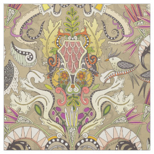 boho rococo bamboe stof
