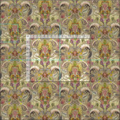 Boho rococo bamboe stof (Delen)