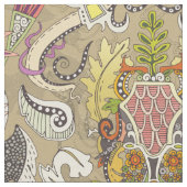 Boho rococo bamboe stof (Close Up)