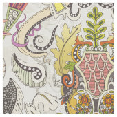 Boho rococo parel stof (Close Up)