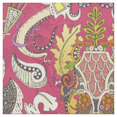 boho rococo roze stof (Close Up)
