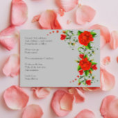 Boho rode decoratieve bloemen bruiloft save the date