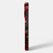 Boho rode esthetische bloemachtergrond Case-Mate iPhone case (Achterkant / Links)