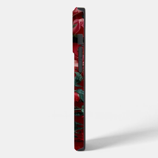 Boho rode esthetische bloemachtergrond Case-Mate iPhone case (Achterkant / Links)