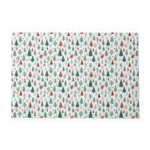 Boho Rode Groene Kerstbomen Vakantie