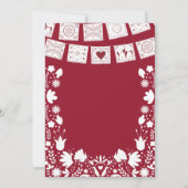 Boho Rode Maroon Talavera Mexicaanse Verrassing Ve Kaart (Achterkant)