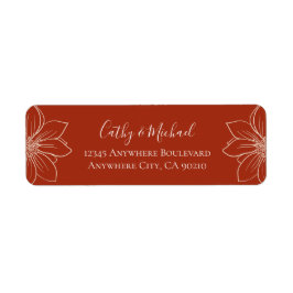 Boho rode moderne bloemen Chinese bruiloft Etiket