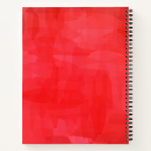 BOHO Rode Waterverf Onderwerp Notitieboek (Achterkant)