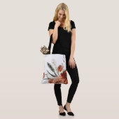 Boho Roest Bloem Boeket Herfst Tote Bag (Op model)