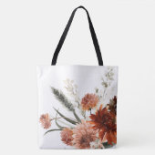 Boho Roest Bloem Boeket Tote Bag (Voorkant)