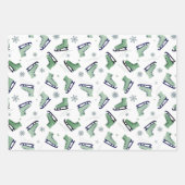 Boho Romantic Rustic Merry Christmas Inpakpapier Vel (Voorkant 2)