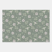 Boho Romantic Rustic Merry Christmas Inpakpapier Vel (Voorkant)