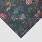 Boho Romantisch Roze en Groene Bloemen Decoupage Tissuepapier (Detail)