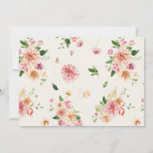 Boho Romantische Bloemstukken Foto Bewaar de Datum Save The Date (Achterkant)