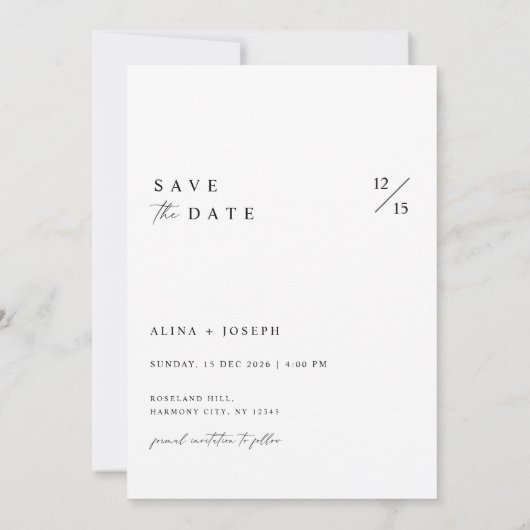 Boho Romantische Fotocollage Wedding Save the Date Kaart (Achterkant)