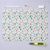 Boho rood groene kerstbomen vakantie tissuepapier (Craft)