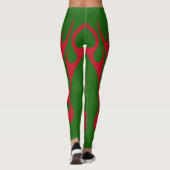 BOHO ROOD HEET VUUR  VLAM LEGGINGS (Achterkant)