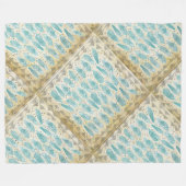 Boho Room Modern Abstract verdampingspatroon Fleece Deken (Voorkant (Horizontaal))