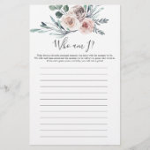 Boho Roos Baby shower die ik word (Voorkant)