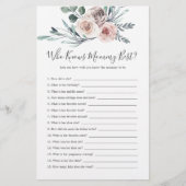 Boho Roos Baby shower die mama het beste kent (Voorkant)