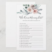 Boho Roos Baby shower die mama het beste kent (Voorkant / Achterkant)