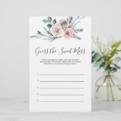 Boho Roos Baby shower raadt de zoete muis (Staand voorkant)