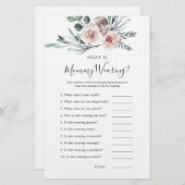 Boho Roos Baby shower Wat draagt mama (Voorkant / Achterkant)