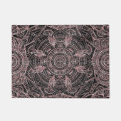 Boho Roos Gold Grey Mandala Elegant Design Deurmat (Voorkant)