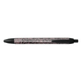 Boho Roos Gold Grey Mandala Elegant Design Zwarte Inkt Pen (Achterkant)