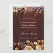 Boho Roos islamitische motief bruiloft Kaart (Voorkant)