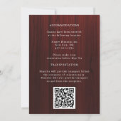 Boho Roos islamitische motief bruiloft Kaart (Achterkant)