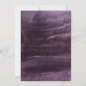 Boho Roos Paars Floral Baby shower Kaart (Achterkant)