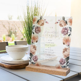 Boho Roos Signature Cocktail Trouwtafel Acryl Bord