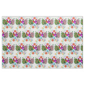 Boho Rooster Floral Pattern Stof (Fat Quarter)