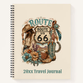 Boho Route 66 Cowgirl Reisjournaal Vibe Notitieboek