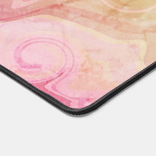 Boho Roze  Abstract Fun Design Naam Bureaumat (Hoek)