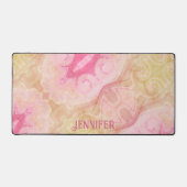 Boho Roze  Abstract Fun Design Naam Bureaumat (Voorkant)