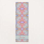Boho Roze Abstract  Pastel Swirls Yogamat (Voorkant)