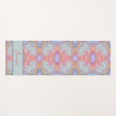 Boho Roze Abstract  Pastel Swirls Yogamat (Voorkant (horizontaal))
