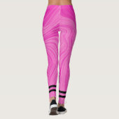 Boho roze Agaat marmer l Workout Schattig Roze Leggings (Achterkant)